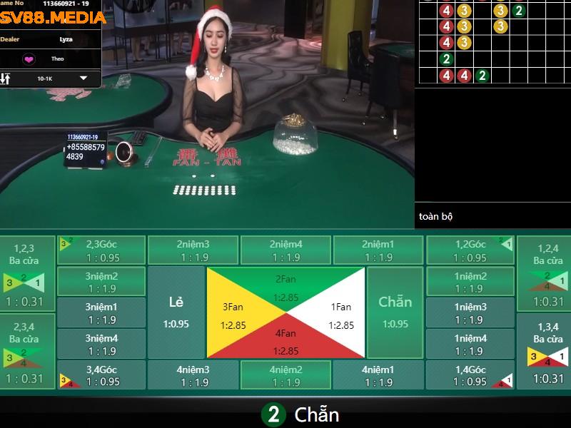 Chia sẻ kinh nghiệm chơi Fantan luôn thắng